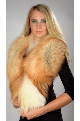 Arctic fire fox fur collar - Neck warmer